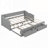 Sturdy Wooden Daybed with Trundle and Storage, Extendable Sofa Bed for Versatile Use and Space Saving-1298710683