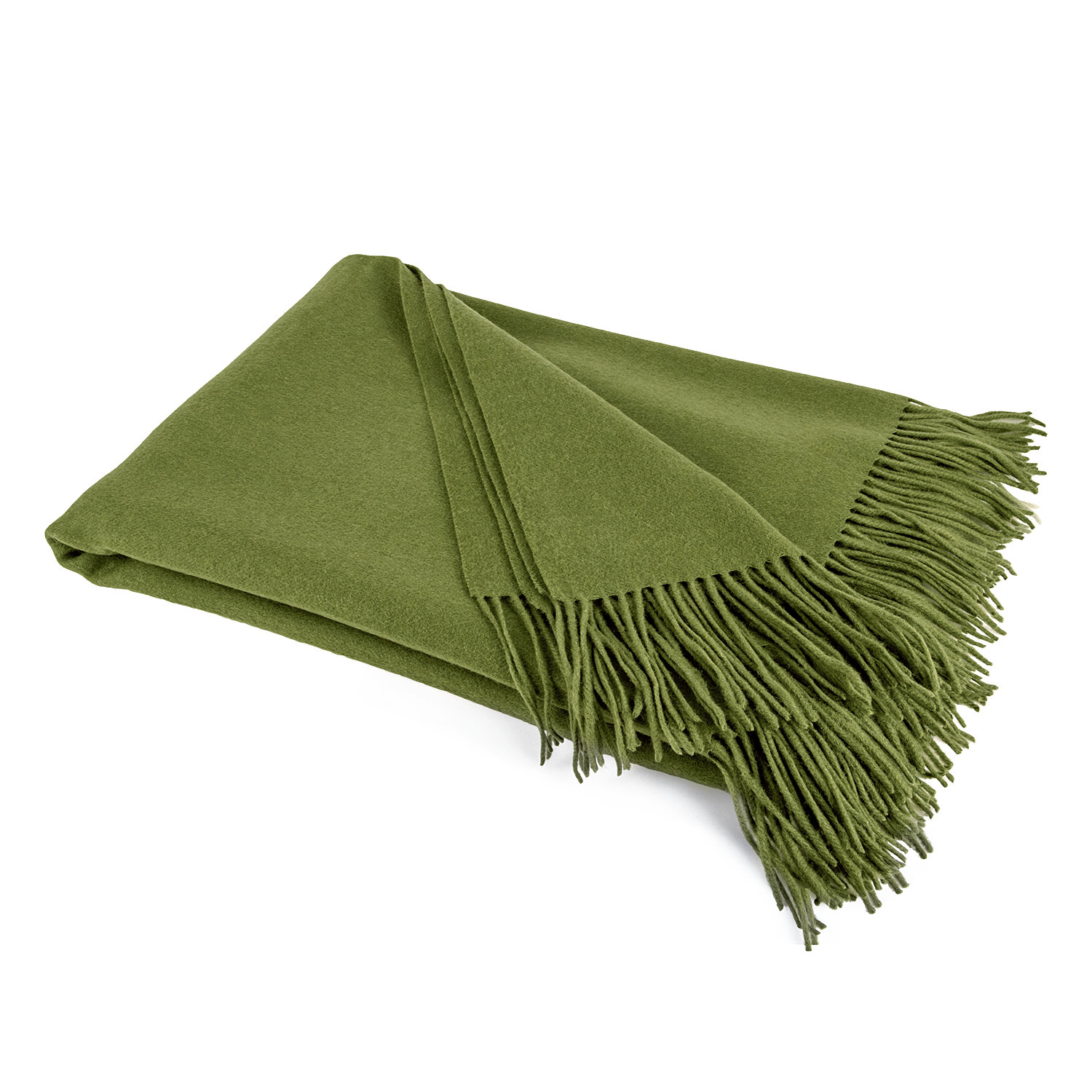 Hudie Wool Throw Blanket, Grass