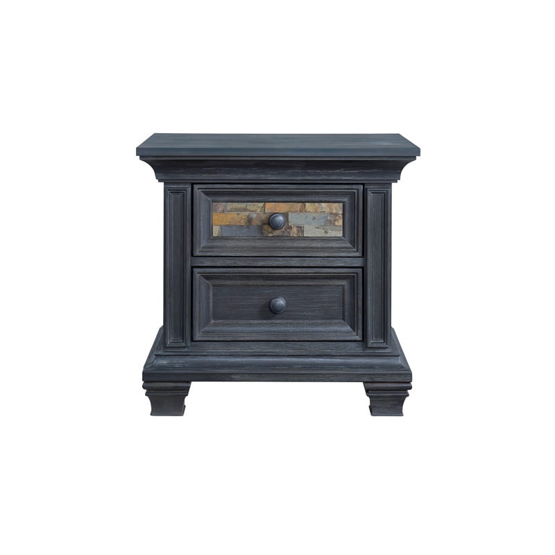 Stone Hill 2 Drawer Nightstand