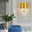 Lampe murale en cristal de luxe moderne 9 po Boswall Gold Need 2 * E12