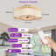 Ventilateur de plafond Arachne 19,7 po à 3 pales en tissu avec télécommande, moteur réversible moderne et silencieux, idéal pour les chambres à coucher-643096086-643096090-643096091