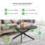 Cesarino Marble Effect Round Coffee Table - Glass Topped Metal Leg Centre Table-1585168955-1579921906
