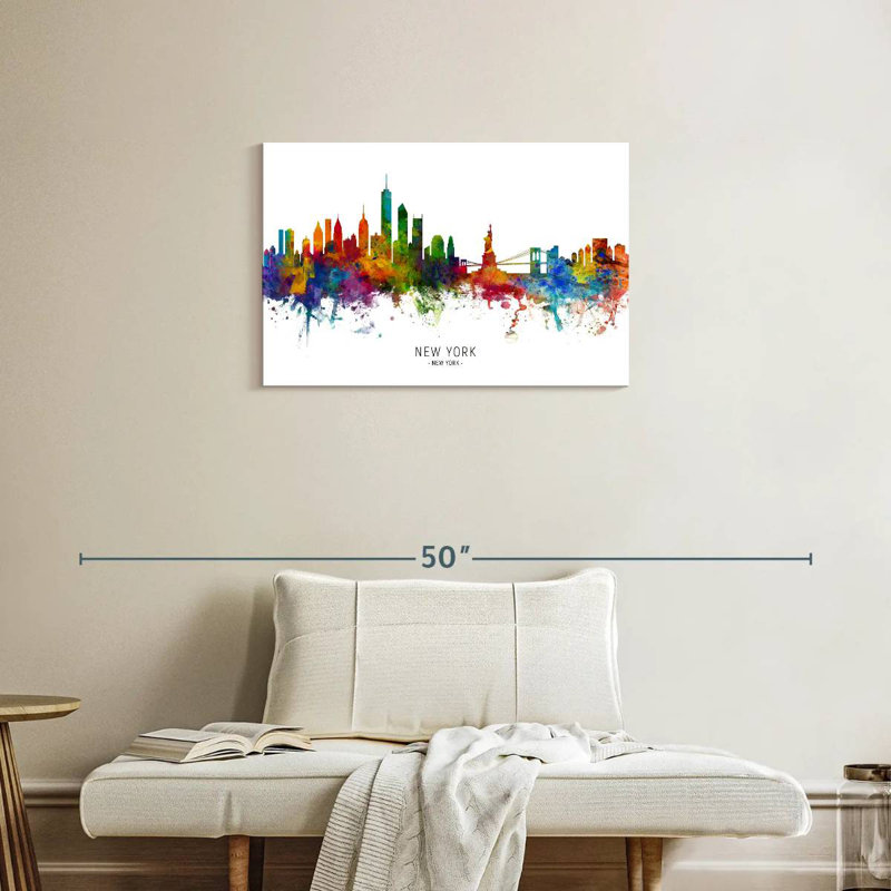 «Sirci Vibrant New York Skyline I», H 20 po x l 30 po