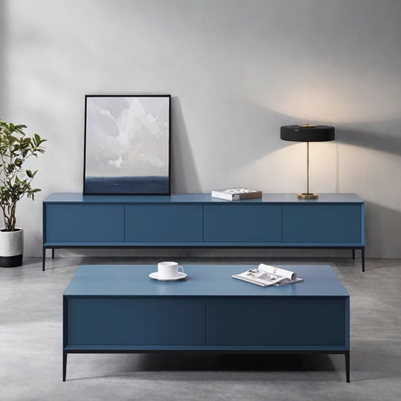 Simple coffee table TV cabinet combination