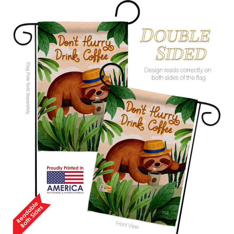 Drapeau de jardin en polyester 18,5 x 13 po Daffi