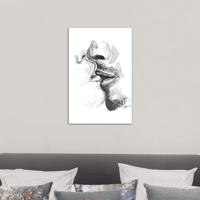 Kiss - Wrapped Canvas Print, 66.04 cm H x 45.72 cm W x 1.91 cm D