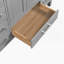 Meuble-lavabo 72 po, meuble-lavabo avec cadre en bois massif, comptoir autoportant avec double cuve gris-551474383