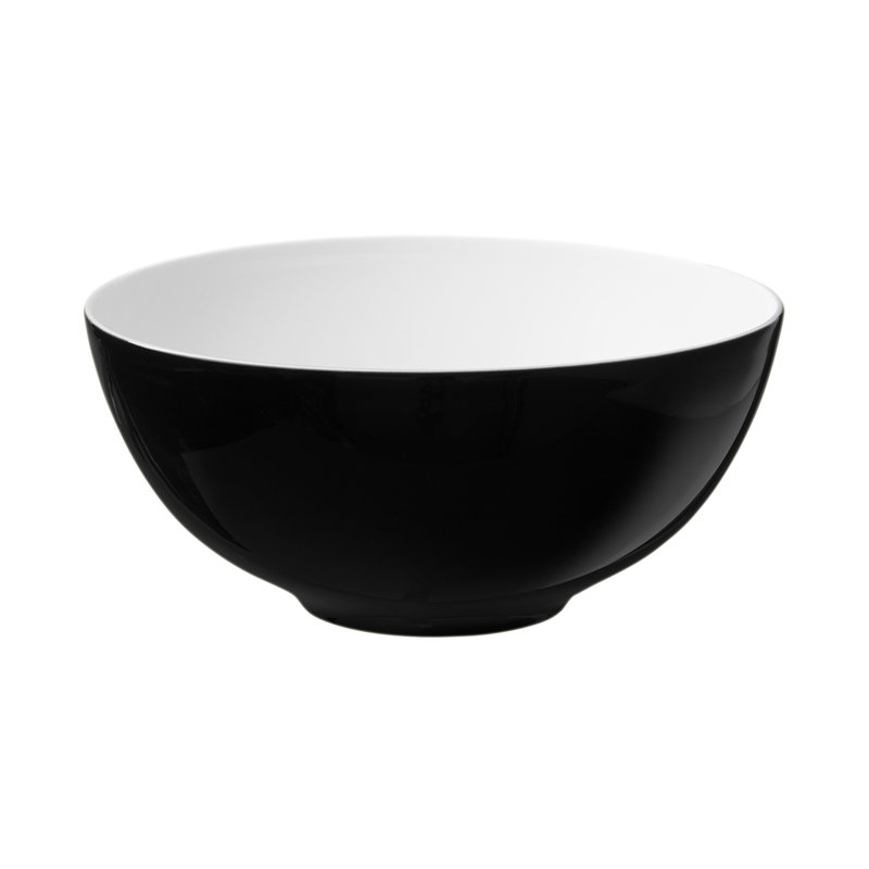 Life 2000ml Salad Bowl, Black