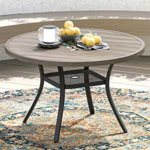 Nyoka 47.2L x 47.2W Outdoor Dining Table for 6