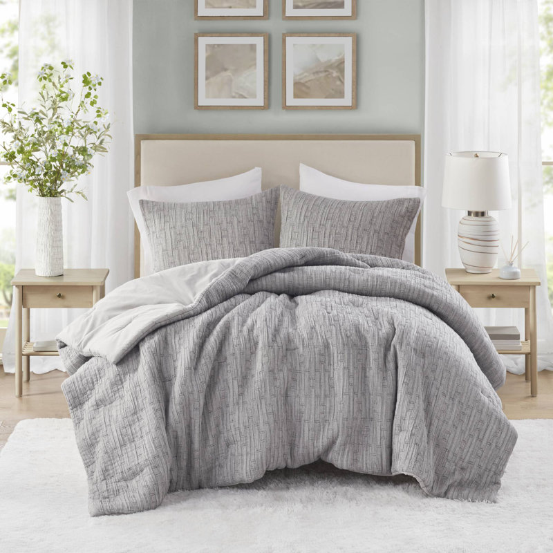 Arlo Oversized Comforter Set, King Comforter + 2 Standard Pillow Shams