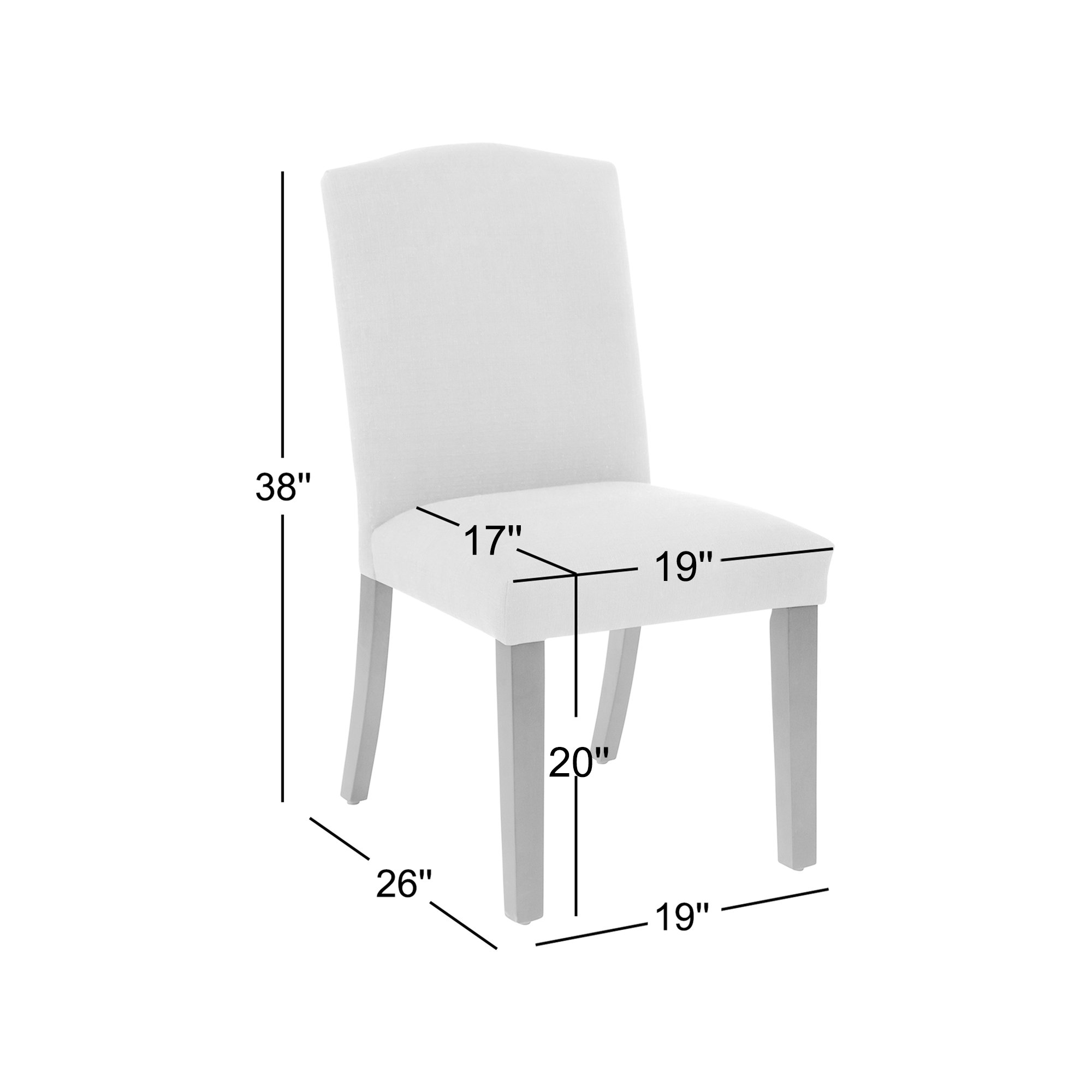 Estrela Upholstered Dining Chair, Tulum Blue, Black Wood