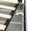 Grand lit plateforme tapissier Livcle Ivory Boucle