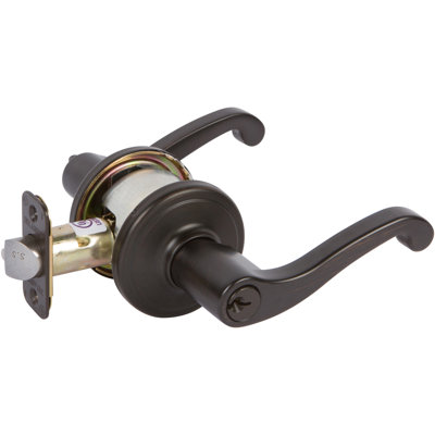 Delaney Enson Entry Door Lever in Tuscany Bronze
