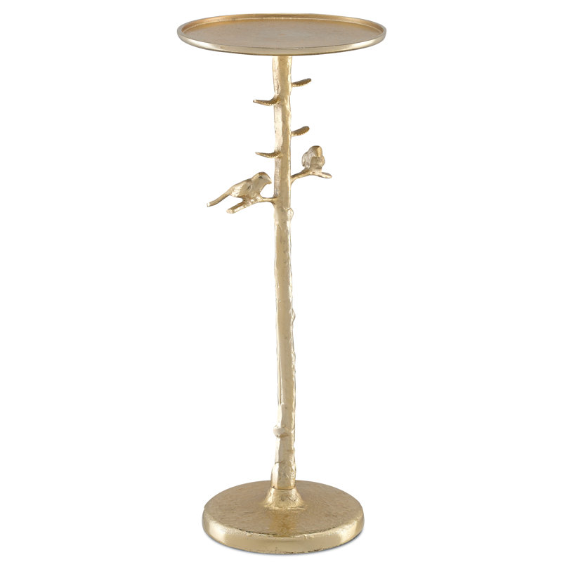 Piaf Tray Top End Table, Gold