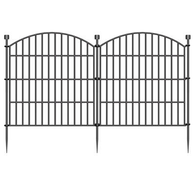 10 Panels No Dig Decorative Garden Fence Animal Barrier - 24 in (H) x 20 ft (L) - Dog Fence Outdoor for Yard, Rabbits and Small Pets - Tall Rustproof Metal Wire Fencing Border for Garden and Patio