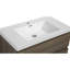 Meuble-lavabo de salle de bain 36 po, unité élégante. Lavabo en résine, tiroirs à fermeture en douceur. Gris cendré. Flottant 24 V11-36Ag avec lavabo, rangement mural attrayant. Propreté.