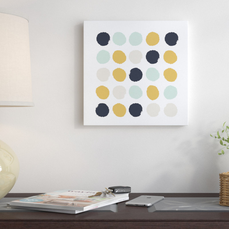 « skadi points », reproduction d’art sur toile, H 26 po x l 26 po x P 1,5 po, Tinsley, Toile tendue