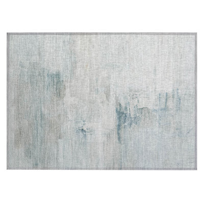 Machine Washable Indoor/Outdoor Xhevrie Sky Rug