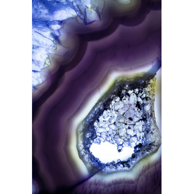 Purple Agate Stone by Tamjkelly - Wrapped Canvas Print
