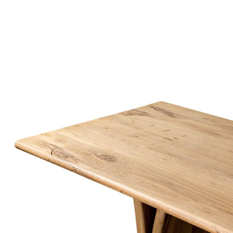 Marcon Dining Table-Grey Reclaimed French Oak, Natural