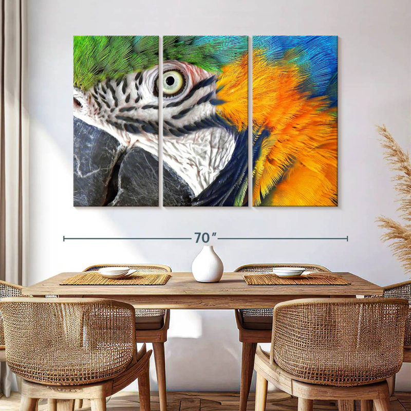 Brampt Macaw Eye, 32" H x 50" W