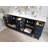 Malibu 84'' Double Bathroom Vanity with Quartz Top-88110833