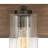 Sawyer 3-Light Wood Bath Vanity Fixture with Clear Seedy Cylinder Shades