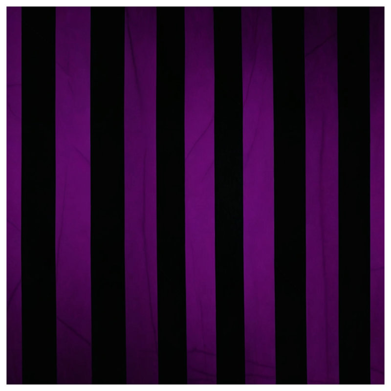 Housses de couette mauves à rayures noires, Twin