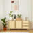 Rattan Sideboard Buffet Cabinet with 2 Doors, 3 Drawers, and Storage for Living, Dining, or Kitchen