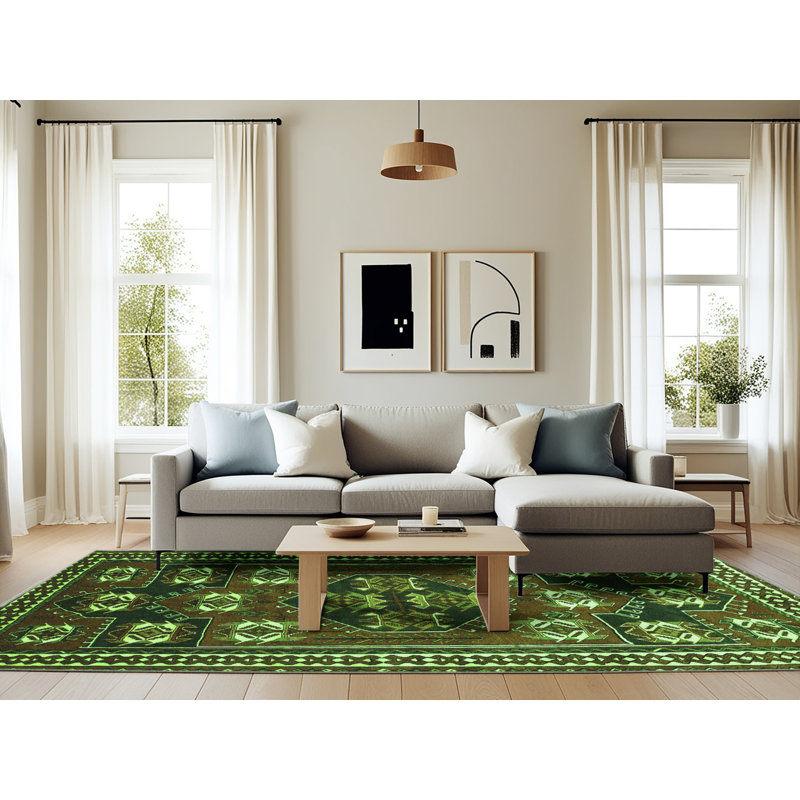 Performance Oriental Indoor Rug, Rectangle 6' x 9'