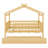 Wooden House Bed With Trundle