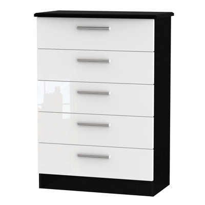 Fully Assembled Yvette 5 Drawer Chest