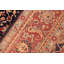 Tapis bleu marine / rouge à motif floral fait à la main 6 pi 2 po x 9 pi 3 po Bellwood