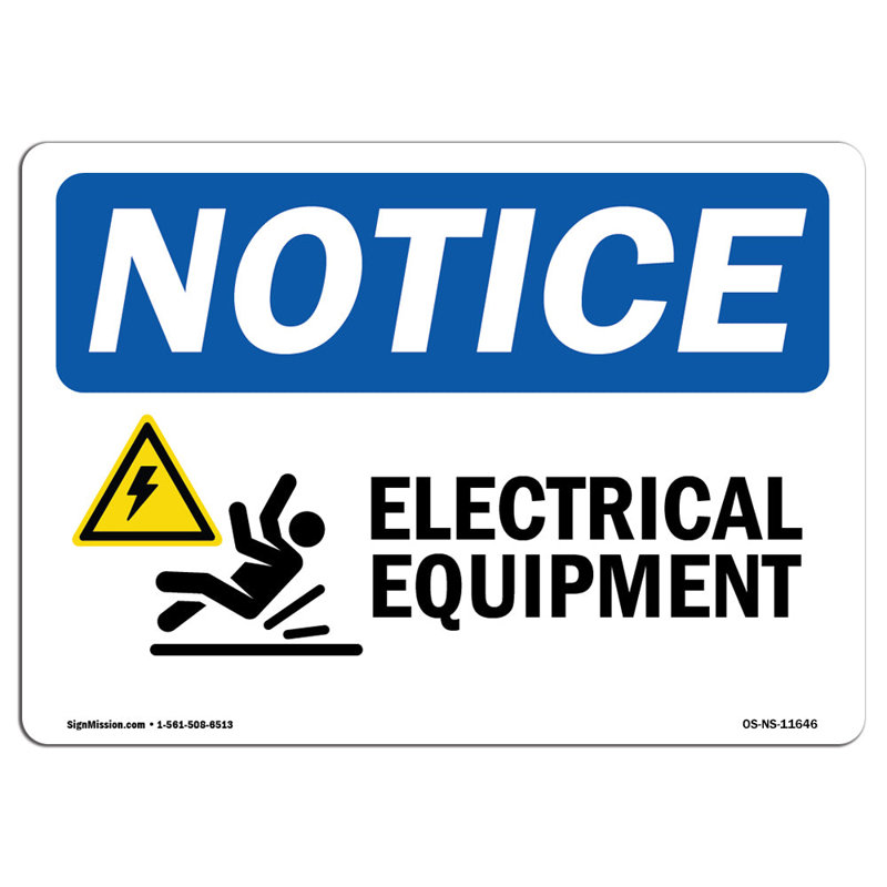Signe de l'équipement électrique avec symbole