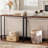 Narrow Console Table, Small Entryway Table, Thin Sofa Table, Display Table, for Hallway, Bedroom, Rustic Brown and Black
