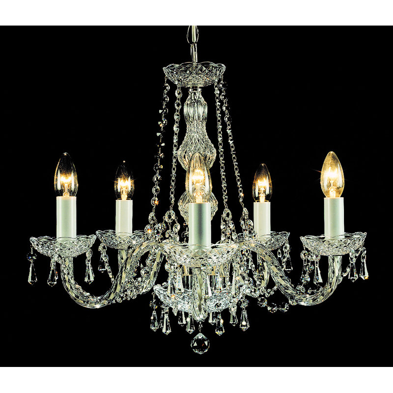 Weatherford 5 - Light Candle Style Chandelier