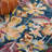 Katriona Hand Tufted Wool/Cotton Floral Rug in Gold/Blue-747181008
