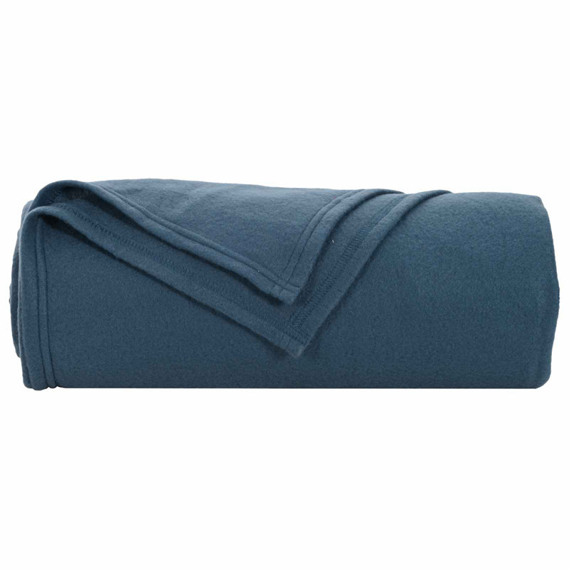 5.5-51 Throw Blanket, Navy Blue, 240cm x 220cm