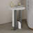 Modern Side Table, White & Oak, 15.7 x 18.5 x 15.7 inches | 100% Melamine Coated Particle Board, Thickness: 0.7 inches | Durable Design with 33 lbs Weight Capacity, Perfect for Living Room & Bedroom Decor-375844913-375844912
