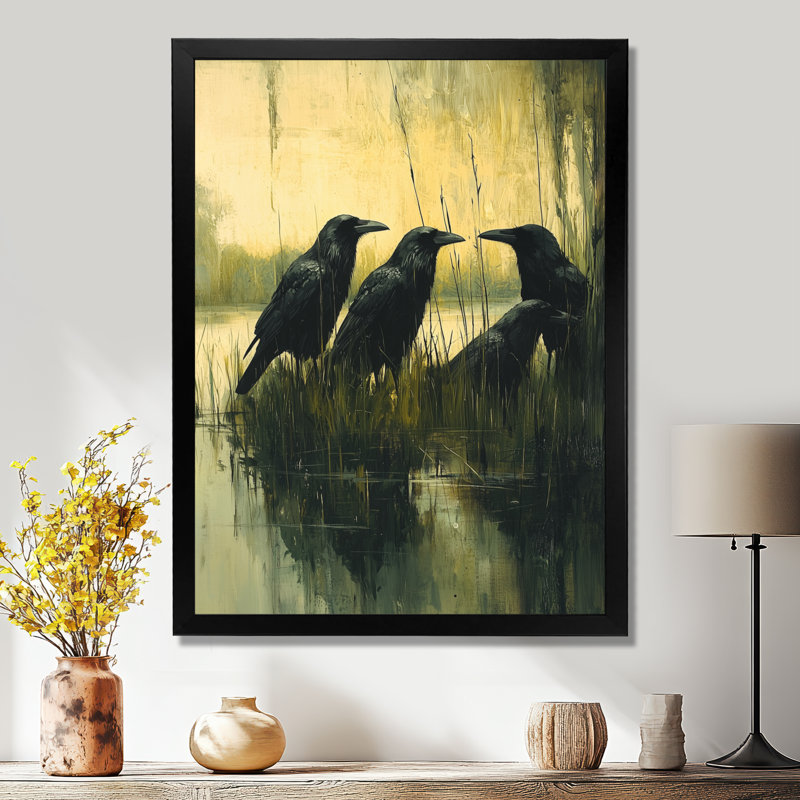Lamberton - animaux, art mural, Noir, H 20 po x l 12 po, Reproduction encadrée d'une seule photo