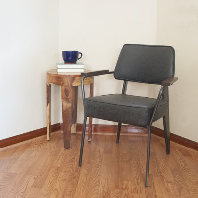 Shelli Faux Leather Armchair