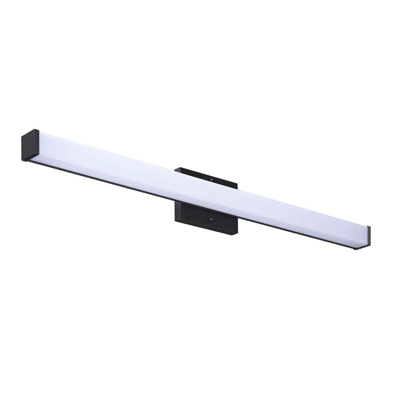 36" LED Square Linear Vanity Light, 2" H x 36" W x 2.625" D, Matte Black