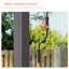 Pergola en aluminium 20 po x 12 pi avec bandes DEL et système de drainage manuel-99405597