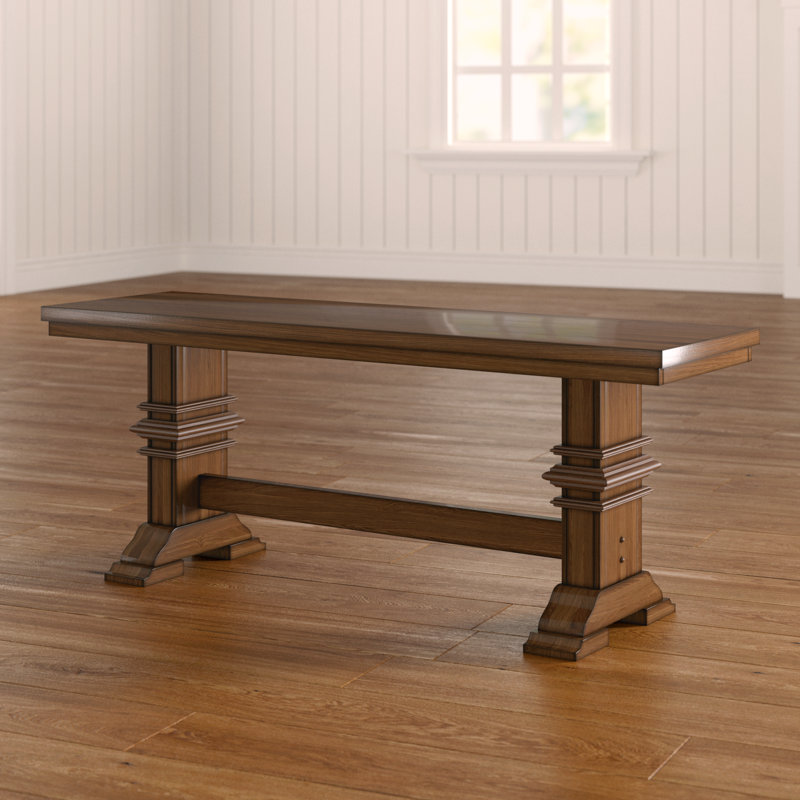 Banc en bois Fortville, Chêne / chêne