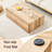 Coffee Table With Wood, Sleek Form, Rectangular Base Modern Table, Wood Shade, Comfortable Height-1583185606