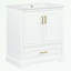 Meuble-lavabo avec lavabo, 1 tiroir et 2 portes à fermeture en douceur-76498706
