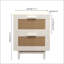 Table de chevet en rotin