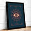Mystical Eye Art Deco - Framed Print-272194048-272194053