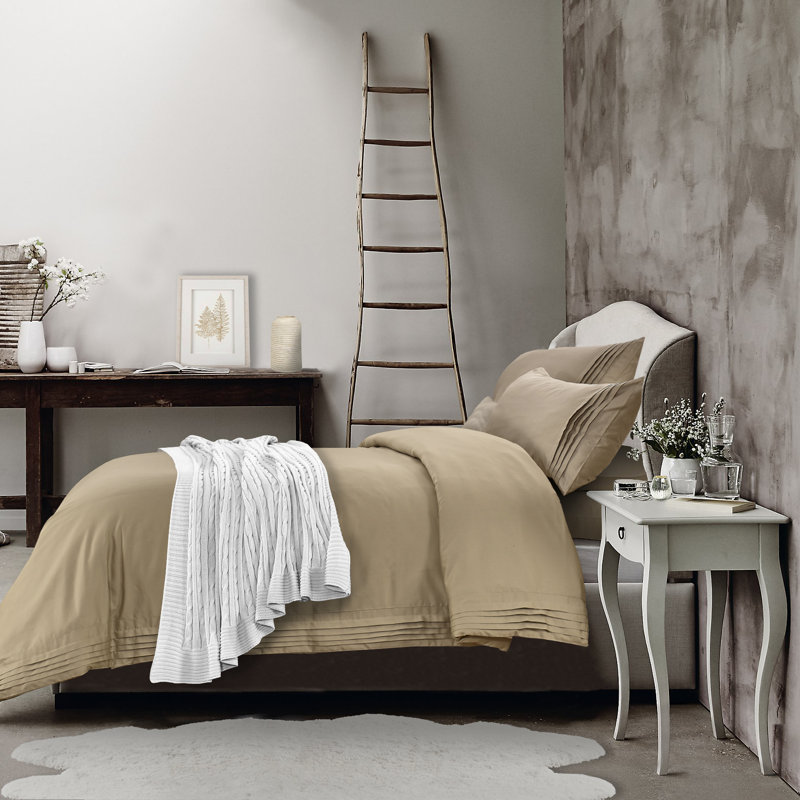 Ensemble de housse de couette réversible Adrien Lewis, Blanc, Housse de couette très grand + 2 taies décorativ