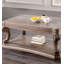 Table basse de style traditionnel avec moulures à volutes Dentil